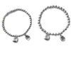 Pulseira de Contas Redondinhas da Sorte, Paz e Alegria, Estilo Tiktok, para Mulheres, Presente de Pulseira Retro Chinês Novo de Nicho