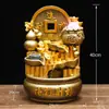 Boa Sorte e Riqueza Vêm com Isso: Roda Feng Shui de Cabaça Criativa, Ornamento Atrator de Fortuna, Nova Decoração de Mesa Estilo Chinês