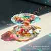 Artesanías de cristal transfronterizas conchas de perla de mejillón de colores pisapapeles de escritorio oficina en casa adornos pequeños de cristal venta al por mayor