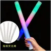 Venta al por mayor de barras luminosas para conciertos, barras para animar en fiestas y eventos, accesorios de ambiente, barras luminosas de esponja de colores de mano