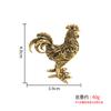 Adornos de gallo grande del zodíaco chino de latón, artesanías Yuanbao Fuji Anzhai, decoraciones para el hogar y la oficina.