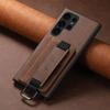 Funda para teléfono Samsung S26Ultra con ranura para tarjetas, S25Plus con correa de muñeca y hebilla de anillo, soporte, funda de cuero Note20