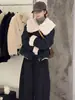 Jaqueta de Algodão Estilo Coreano Lã de Cordeiro Sintética Gola Grande para Mulheres Inverno 2025 Nova Solta Acolchoada Quente Fashion