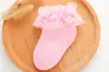 Calcetines de Encaje para Niñas Calcetines de Bebé de Algodón Transpirables Absorbentes de Sudor de Tubo Corto para Niños