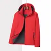 Chaqueta de Trabajo Impermeable a Prueba de Viento para Exteriores Personalizada Tres en Uno con Logo Impreso Bordado de Bloques de Color de Alta Calidad