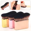 Brocha para Base de Maquillaje Grande Ondulada al por Mayor Transfronteriza, Brocha para Cuidado de la Piel Corporal con Crema BB sin Marcas, Brocha Plana de Bambú, Brocha Suave sin Marcas