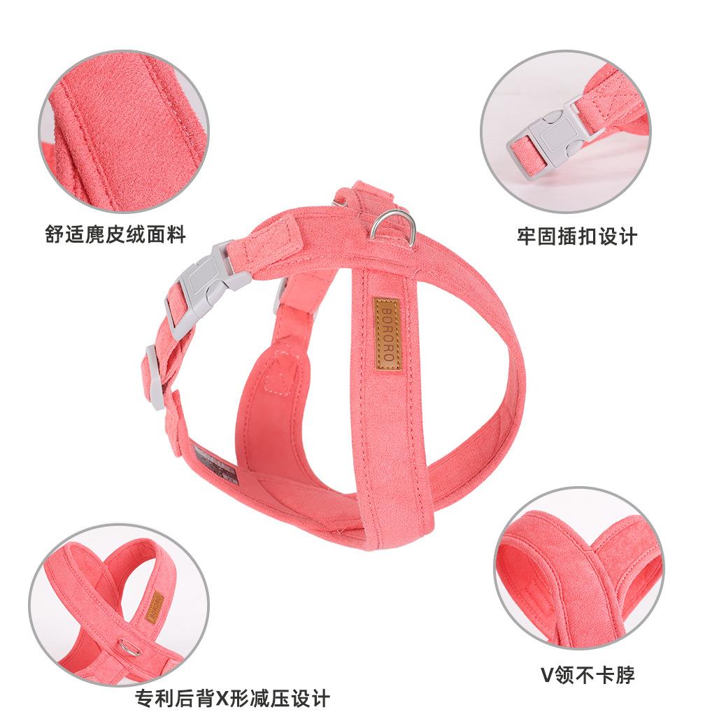 麂皮绒胸背带新款112