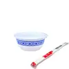 Juego Desechable de Bol para Arroz y Palillos para Banquetes de Boda, Reuniones en Casa, Engrosado, Resistente a Altas Temperaturas, Tazones Redondos de Plástico para Comida