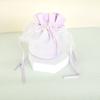 Bolsa de almacenamiento de dulces de boda de alta gama con encaje, exquisito texto, bolsa de joyería con juego, bolsa de almacenamiento de joyas con logotipo de soporte