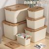 Caja de Almacenamiento Estilo Crema, Caja de Almacenamiento Gruesa de Gran Capacidad para Dormitorio de Estudiantes, Caja de Almacenamiento para Ropa del Hogar, Juguetes y Artículos Varios