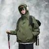 Chaqueta con capucha para hombre, cortavientos para exteriores, chaqueta de montañismo de color liso unisex, chaqueta de ciclismo para parejas, personalización para compra al por mayor