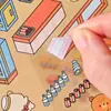Pegatinas de Paisajismo Zaomu Rincón Delicioso Cabaña Estéreo 3D Niños Hecho a Mano DIY Decoración de Escena Miniatura Pegatinas de Material
