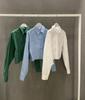 2026 Nueva Camisa Elegante Coreana de Principios de Otoño Estilosa de Cintura Alta con Manga Larga y Abertura en la Espalda para Mujer