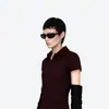 Gafas de Sol Modelo Nuevo 2026 Estilo Jennie Moda Futurista Y2K para Mujer Ins Deportivas Transfronterizas Gafas Europeas y Americanas
