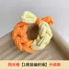 Ligas Gruesas Elásticas para el Cabello Tejidas a Mano de Color Dopamina, Alta Elasticidad Duraderas Bandas Elásticas Hechas a Mano