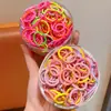 Meninas Vão à Escola com Elásticos de Cabelo, Elásticos Infantis 2025 Elásticos de Cabelo para Bebês, Alta Elasticidade para Meninas, Sem Danos ao Cabelo, Tiaras Coloridas