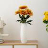 Jarrón de Cerámica Blanca Simple y Creativo Shumen para Escritorio de Sala de Estar de Lujo de Gama Alta Decoración para Arreglo de Flores Frescas Hidropónicas