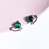 Pendientes pequeños de gatito fresco pendientes de gatito de plata de ley s925 pendientes dulces coreanos para mujer venta al por mayor pendientes de Navidad
