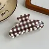 Nuevo Clip de Garra Yuanbao Cuadros Retro Impresión UV Parte Posterior de la Cabeza Clip de Cabello de Alta Calidad Pinza de Tiburón para Peinar Accesorios para el Cabello