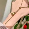 Collar Largo de Gota de Agua Dorada Extraíble Estilo Coreano de Alta Calidad para Mujer 2026 Nueva Moda Cadena para Suéter de Gama Alta