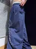Pantalones Casuales Anchos de Pierna Recta Sueltos con Letras de Pedrería Estilo Americano para Hombres y Mujeres, Pantalones Rectos de Longitud Completa para Baile Jazz Hip-Hop