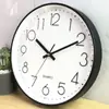 Relógio de Parede 30cm para Sala de Estar, Relógio Escolar, Relógio de Parede para Sala de Aula, Uso Doméstico Moderno Simples, Relógio Silencioso Elegante, Montado na Parede