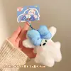 Chaveiro Pingente de Boneca de Pelúcia Fofa Decoração de Bolsa Desenho Animado Acessório para Mochila de Estudante Pequeno Presente para Evento de Abertura