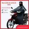 Para-brisa de motocicleta inverno equitação feixe curvo forrado de lã espessado extra grosso 125 para-brisa de motocicleta