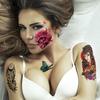 Fuente Fuente Fiesta de Halloween Cicatriz de Terror Tatuaje Pegatina Cicatriz Hombres y Mujeres Sangrante Falsa Herida Divertida Pegatina de Tatuaje