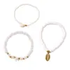 Bs0014 Moda Europea y Americana Estilo Étnico Estrella de Mar Concha Turquesa Perla Tobillera Bohemio Playa Joyería para Mujer