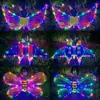 Fornecimento Transfronteiriço Luminous Backwear Infantil Balão Asas de Borboleta Asas de Diabo de Halloween Decoração com Luz LED Brinquedos