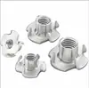 Tuerca para Muebles Tuerca de Cuatro Garras Tuerca de Garra Tuerca de Cuatro Garras Tuerca de Incrustación para Panel de Madera Tuerca para Altavoz M4M5-M10