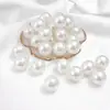 ABS Bege moagem de água destaque moldado imitação de pérola diy acessórios de joias pulseira feita à mão colar pingente grampo de cabelo