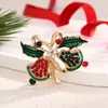 26 Años de Nuevos Broches Navideños, Insignias Atmosféricas, Modernos y Creativos, Pequeños y Dulces, con Lazos, Cascabeles y Diseños de Hojas