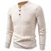 Suéter masculino popular 2026 transfronteiriço, novo padrão torcido outono e inverno, moda solta, gola V, camisa base versátil