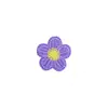 Populares Flores Bordadas de Cinco Pétalos Solubles en Agua en Múltiples Colores para Fundas de Teléfono, Accesorios para el Cabello, Ropa Infantil, Bolsas, Parches Decorativos DIY