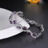 Pulsera de circón AAA para mujer, regalo del Día de San Valentín, pulsera de circón incrustado de piedra preciosa directa de fábrica ST-49 manos