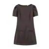 Comércio Exterior Outono Novo Estilo Europeu e Americano Moda Feminina Sexy Hot Girl Shorts Vestido Plissado
