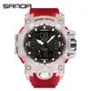 Reloj Electrónico de Moda Transfronterizo Sanda para Hombre Resistente al Agua Luminoso Despertador Multifuncional Reloj Deportivo para Hombre en stock Suministro Directo