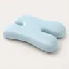 Almofada H de seda gelada para quem dorme de lado, núcleo de almofada que não pressiona o rosto, núcleo de almofada de espuma de memória para adultos para suporte do pescoço e sono