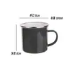 Taza de Agua de Hierro Esmaltado Clásica Jarra de Té Nostálgica Antigua Cepillado de Dientes Infantil Personalizada Personalizada Vasos para Enjuague Bucal Licor Hogar