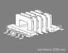Fabricante do esqueleto EFD15 YC-EFD-1552, esqueleto SMD de transformador de quatro pinos 5+5p