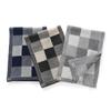 Novo cachecol masculino e feminino inverno quente longo para todos os jogos simples xadrez cashmere cachecol de malha grossa masculino atacado