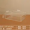 Caixa de Armazenamento Retangular de Plástico Transparente com Tampa, Display Acrílico para Cartão Modelo, Caixa de Embalagem para Presente para Aquarismo
