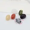 Jade sintético duas cores em formato de nuvem, irregular, com furo grande, contas de pedra sintética para pulseira DIY, corrente de celular, bolsa de tecelagem, acessórios de joia
