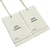 Etiquetas de Cartão Off-White Design Gratuito Roupas de Alta Qualidade Etiquetas Personalizadas com Relevo a Ar Comprimido Personalização de Etiquetas de Roupa