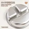 Plato Redondo para Cena 304 Bandeja de Comida Compartimentada para Niños Plato de Aprendizaje para Comer en Casa Plato Redondo Pequeño Espesado de Dibujos Animados