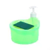 Dispensador de Detergente para Cocina y Jabón de Manos con Caja de Almacenamiento para Esponja Raspadora, Dispensador de Jabón, Soporte para Jabón, Instalación sin Taladro