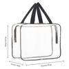 Bolsa de almacenamiento transparente con cremallera, gran capacidad, para guardar ropa, ropa de cama y juguetes.