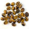 Atacado do Fabricante Pedra Olho de Tigre Natural Cabochão Oval Patches Pedra Olho de Tigre Amarelo Patches Redondos Acessórios para Joias DIY